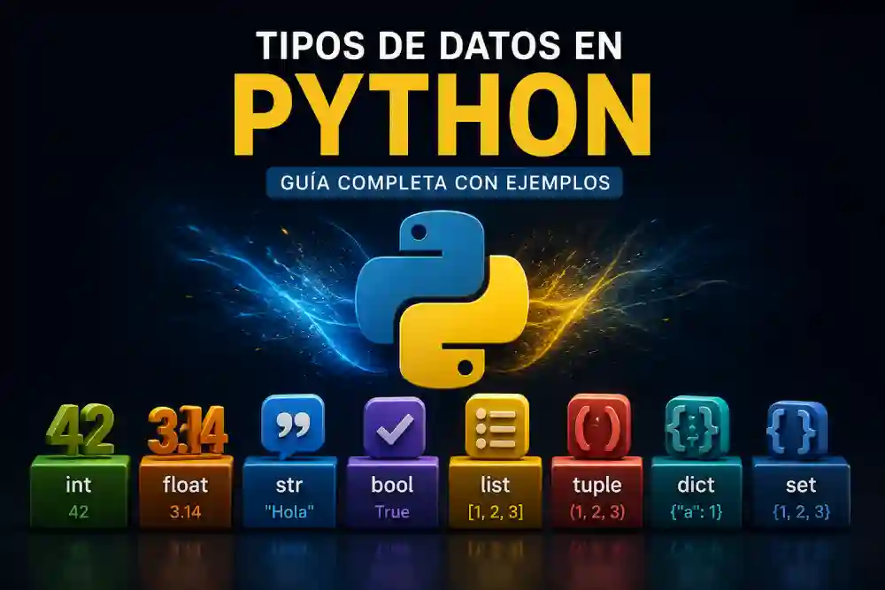 Tipos de datos en Python: guía completa con ejemplos