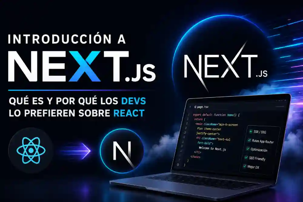 Introducción a Next.js: qué es y por qué los devs lo prefieren sobre React