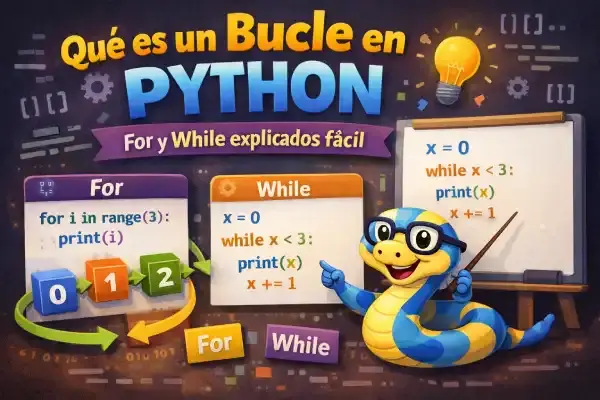 Qué es un Bucle en Python: For y While explicados fácil