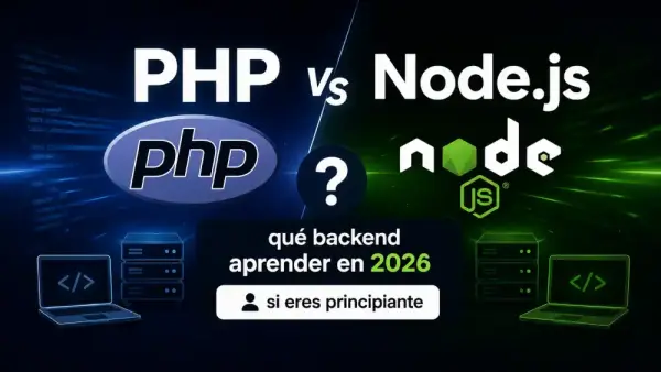 PHP o Node.js: qué backend aprender en 2026 si eres principiante