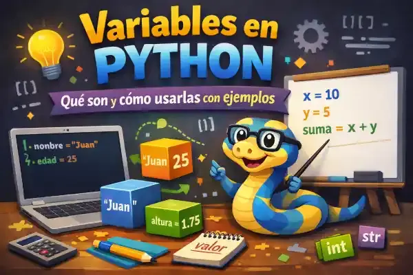 Variables en Python: Qué son y cómo usarlas con ejemplos