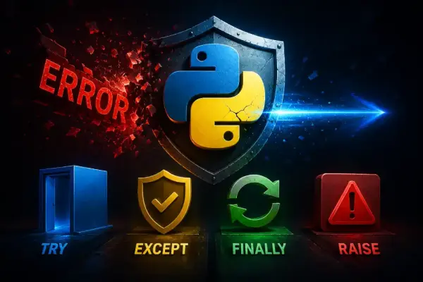 Manejo de Errores en Python: try, except, finally y raise explicados