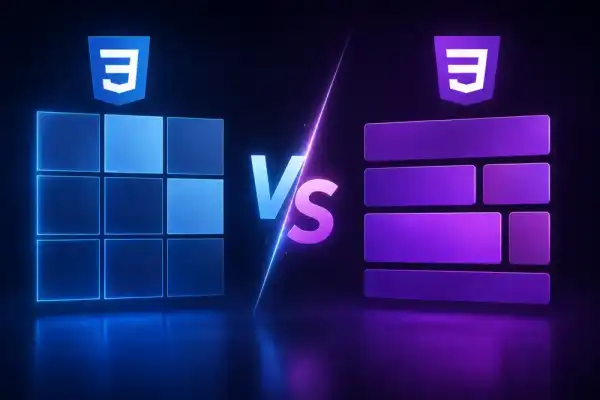 CSS Grid vs Flexbox: cuándo usar cada uno con ejemplos