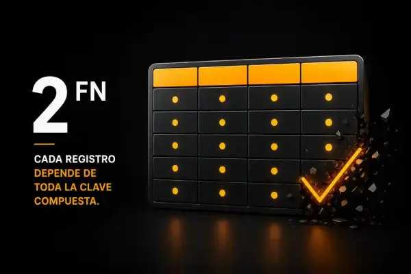 La Segunda Forma Normal explicada paso a paso con ejemplos