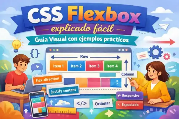 CSS Flexbox explicado fácil: Guía Visual con ejemplos prácticos