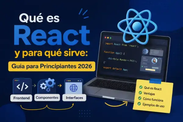 Qué es React y para qué sirve: Guía para Principiantes 2026