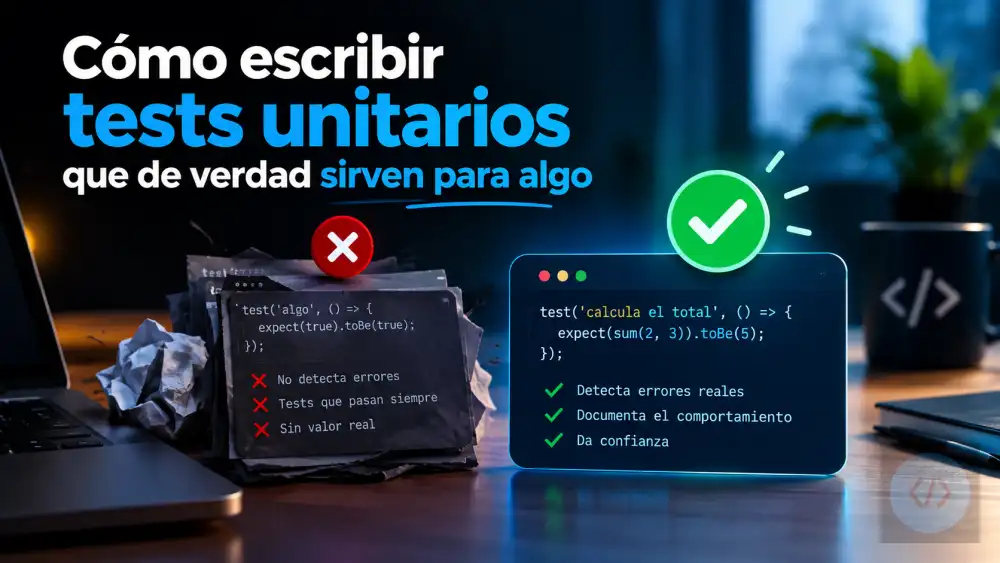 Cómo escribir tests unitarios que de verdad sirven para algo