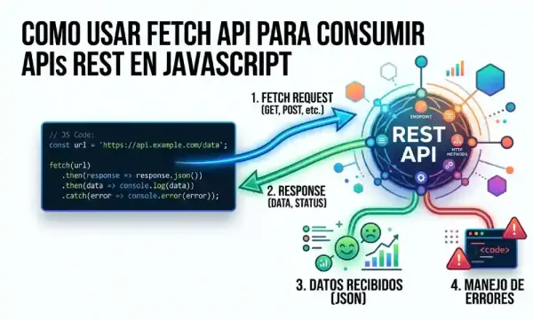 Cómo usar Fetch API para consumir APIs REST en JavaScript