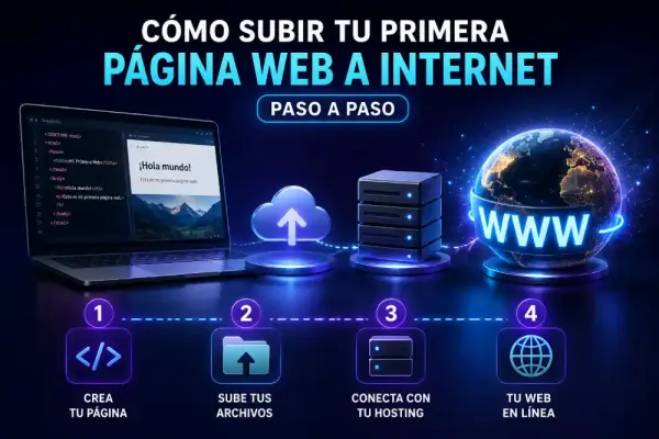 Cómo subir tu primera página web a internet paso a paso
