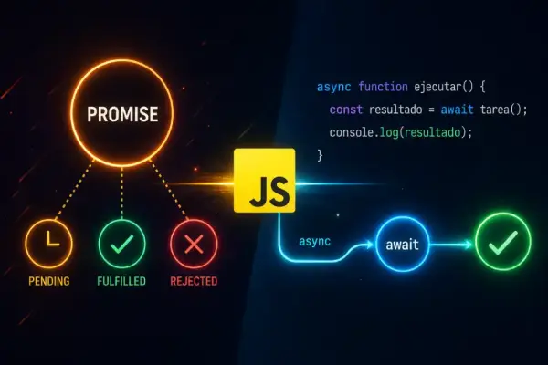 Qué es una Promesa en JavaScript y cómo funciona async/await
