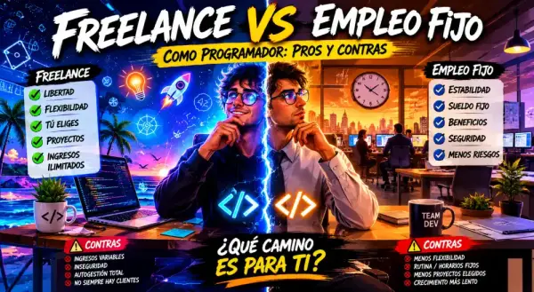 Freelance vs Empleo Fijo como programador: Pros, contras y cómo elegir