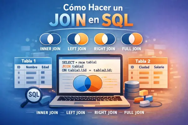 Cómo Hacer un JOIN en SQL: tipos, ejemplos y cuándo usarlos