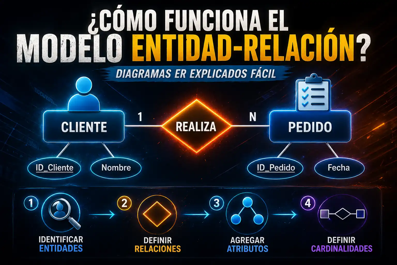 Cómo funciona el Modelo Entidad-Relación: Diagramas ER explicados fácil