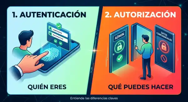 Qué es la autenticación vs la autorización: diferencias y ejemplos