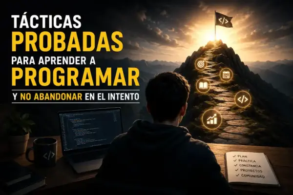 Tácticas probadas para aprender a programar y no abandonar en el intento