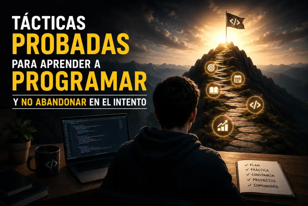 Tácticas probadas para aprender a programar y no abandonar en el intento