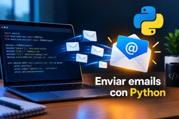 Cómo enviar emails con Python: guía práctica con ejemplos